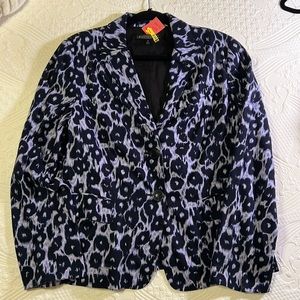 Animal print jacket fully lined. Nearly new. Excellent condition. 100% cotton.